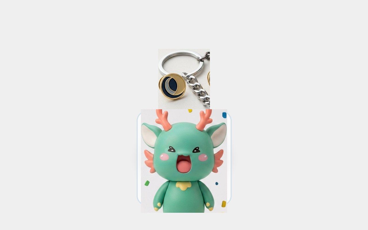 Takara laser-cut clear acrylic double-sided character keychains