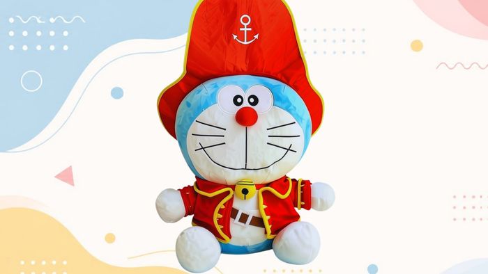 A Doraemon-styled plush figure, illustrative of the Doraemon OEM manufacturing case study