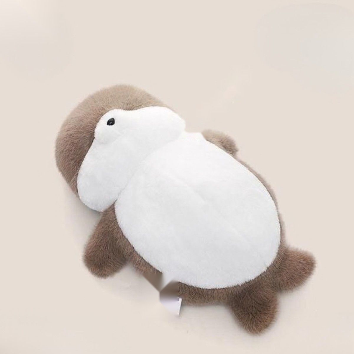 Takara plush otter resting pose manufactured with dense plush fur
