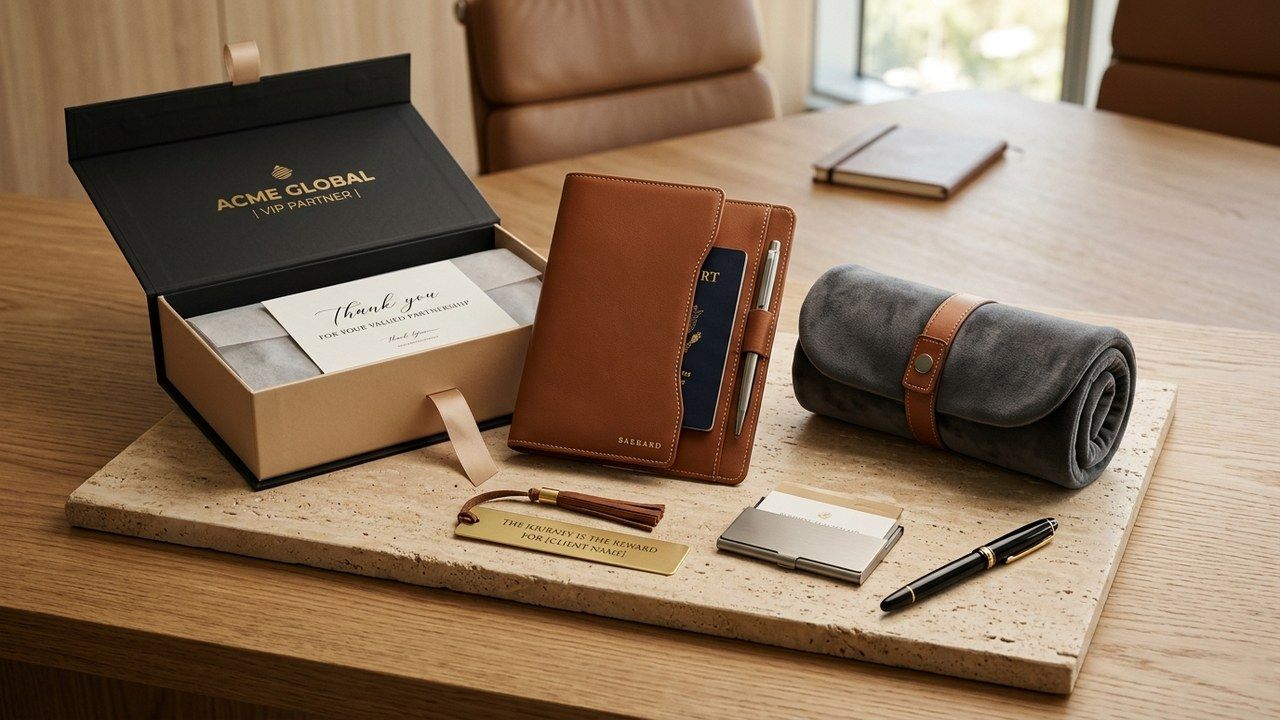 Executive VIP and Travel Appreciation corporate gifting proposal set